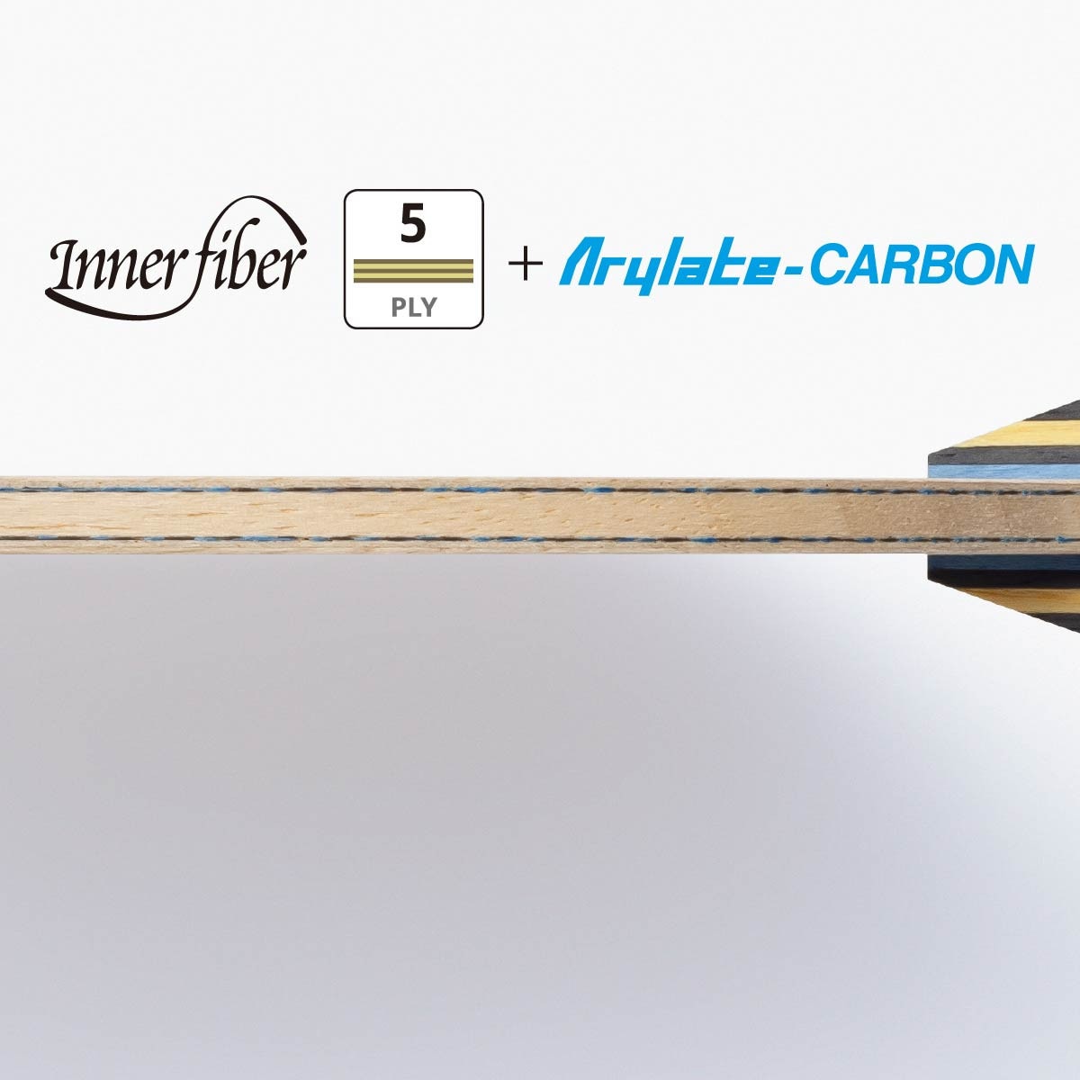 Butterfly Ovtcharov Innerforce ALC Blade: Sideview Close-up